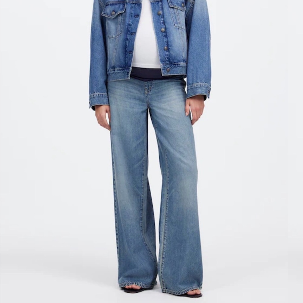 Madewell Maternity Superwide Leg Jeans